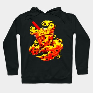 Angry Boba Tea Monster - Lava Hoodie